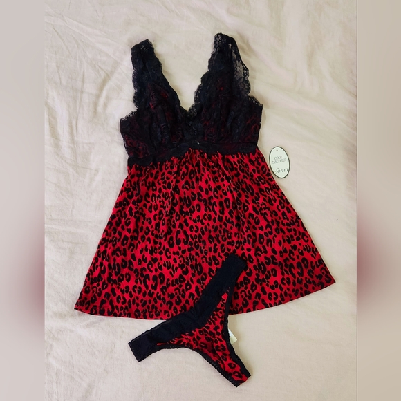 Soma camisole and thong black lace cool nights set size xs - Picture 1 of 5